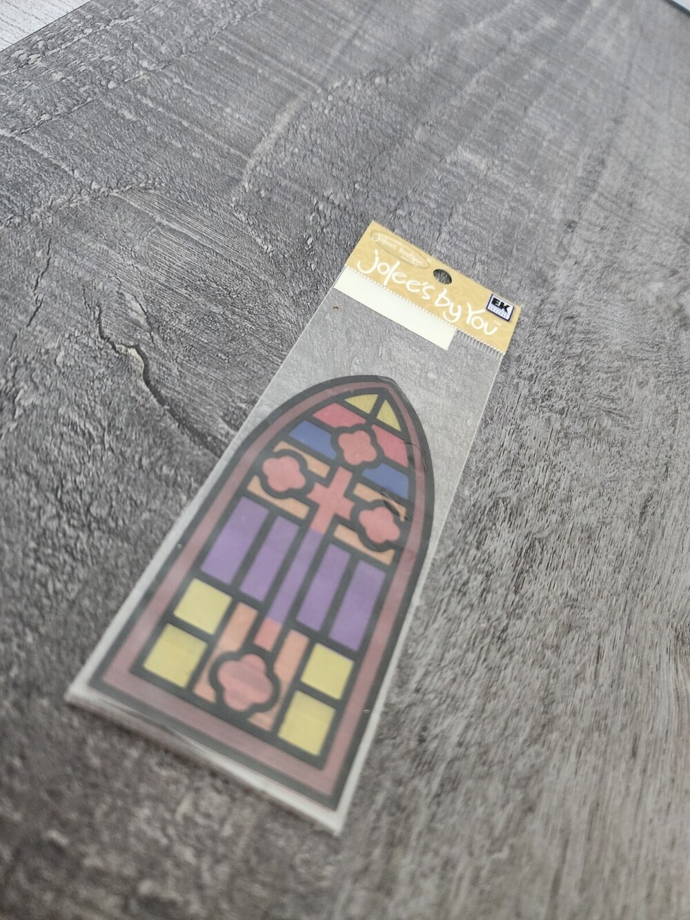 Jolee's Stickers - Stained Glass Window Faith Scrapbooking RETIRED NEW #28